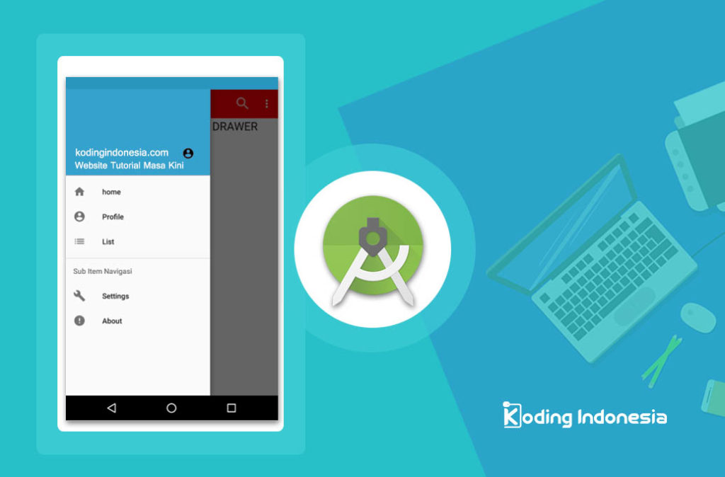 material design navigation drawer