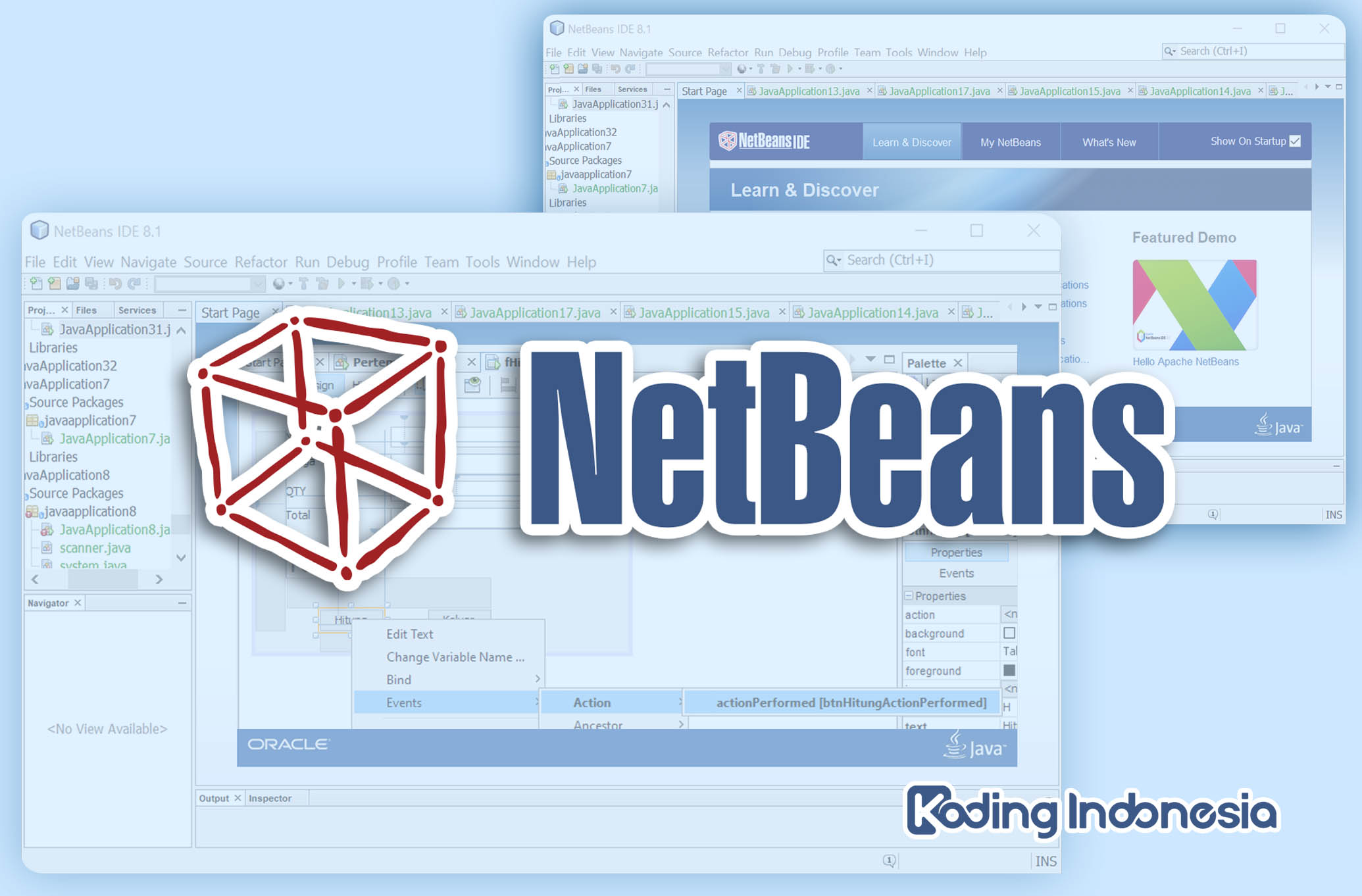 Belajar Pemrograman Visual Java Menggunakan NetBeans – Bagian 1