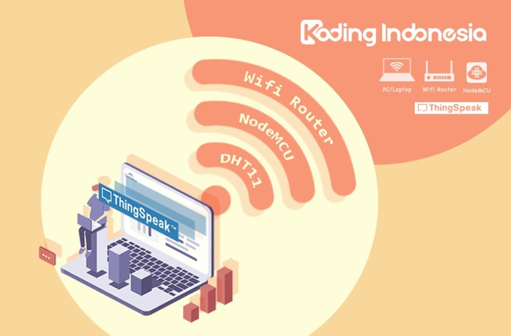 Pada pembahasan utama yaitu monitoring suhu dan kelembaban dengan menggunakan platform Thingspeak. Data suhu yang dibaca oleh sensor akan dikirim ke Thingspeak dan kemudian ditampilkan ke bentuk grafik.